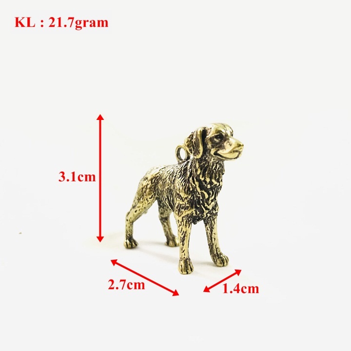 Móc Khóa Tượng Đồng Con Chó - SP005223 